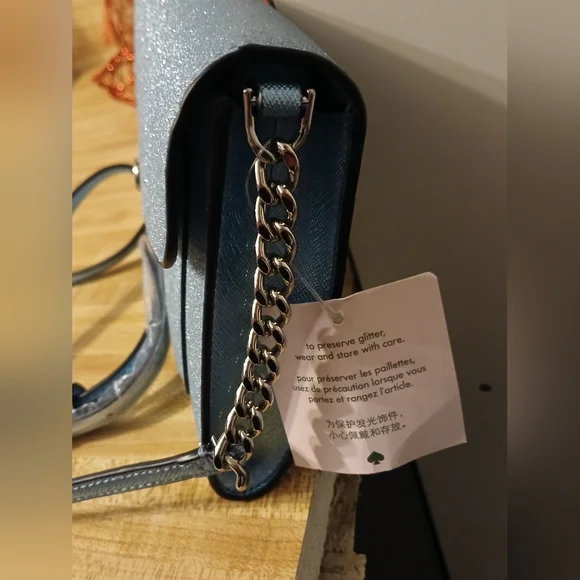 KATE SPADE NEW YORK NWT FROSTY SKY FLAP ENVELOPE CROSSBODY - Picture 3 of 13